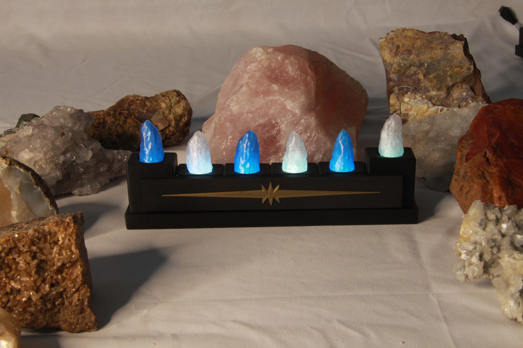Kyber Crystal Display for 6 Crystals with LED lighting