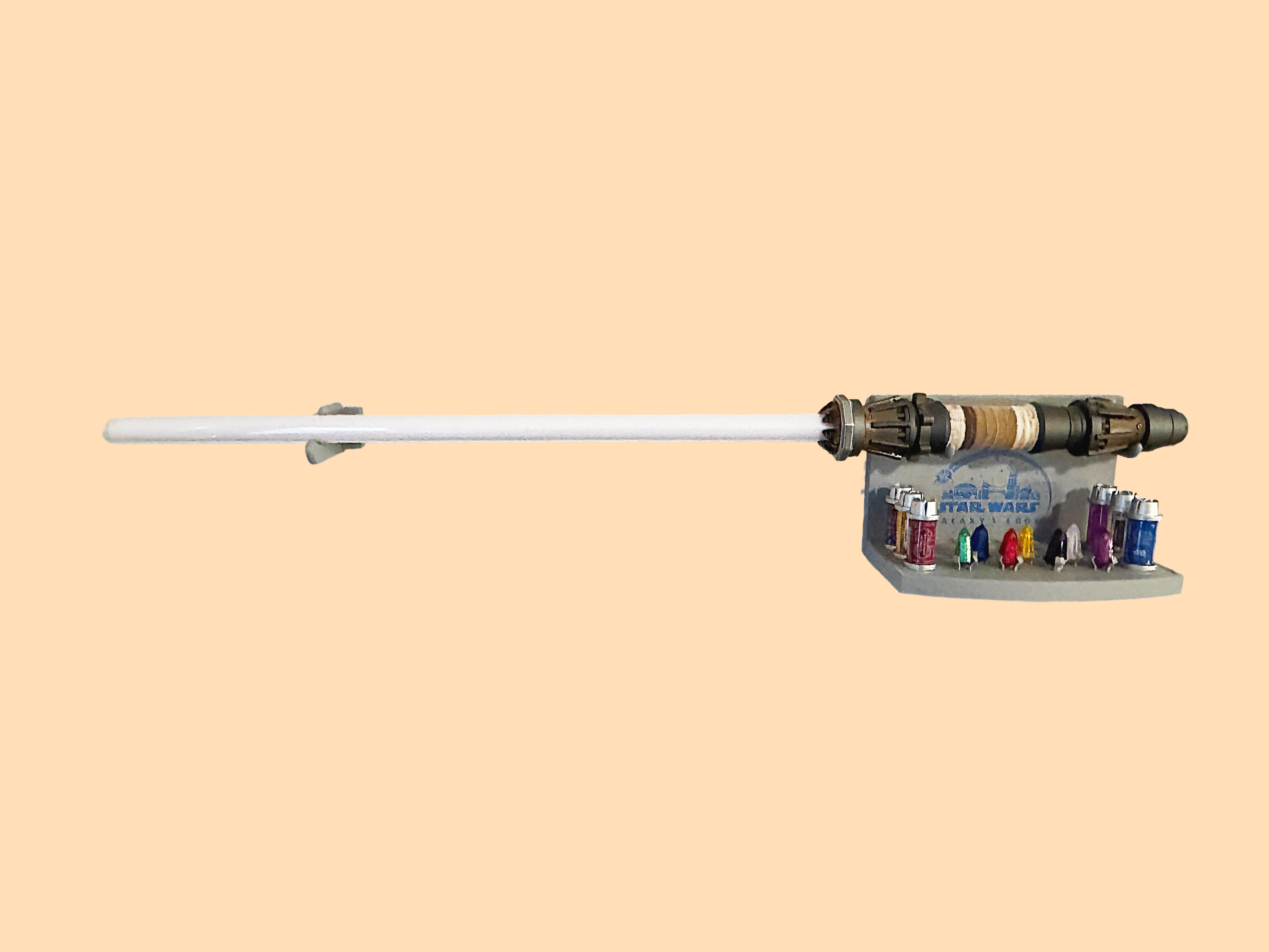 Deluxe Lightsaber Display, Wall or Desktop, with Kyber Crystal display